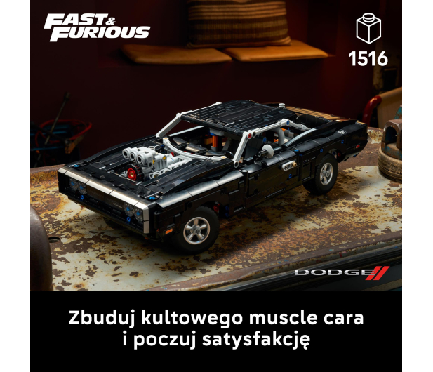 LEGO TECHNIC 42231 Samochód Fast and Furious Dodge Charger R/T - 1529761 - zdjęcie 4